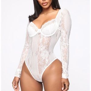 Lace body suit never been worn!